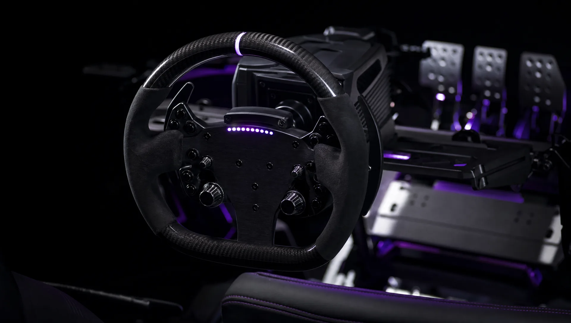 Professional direct-drive racing simulators at the Sim.Racing Center Mallorca in Motorworld Mallorca